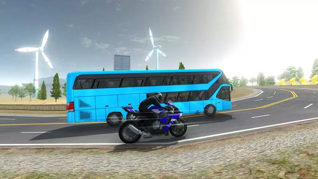 Bike VS Bus Racing Games Ảnh chụp màn hình 3