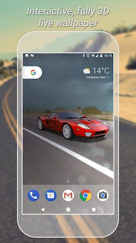 3D Car Live Wallpaper Lite 螢幕截圖 0