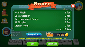 Mahjong 2P: Chinese Mahjong Ảnh chụp màn hình 1