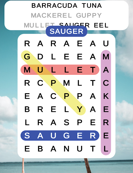 Word Search - Puzzle Game Mod 螢幕截圖 2