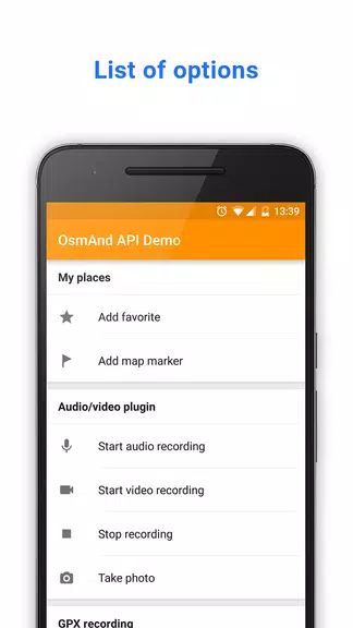 OsmAnd API Demo Capture d'écran 0