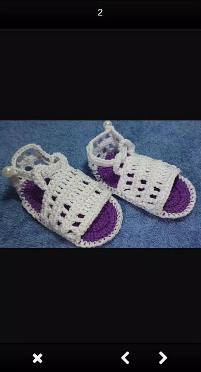 Knitted sandals idea Ekran Görüntüsü 1