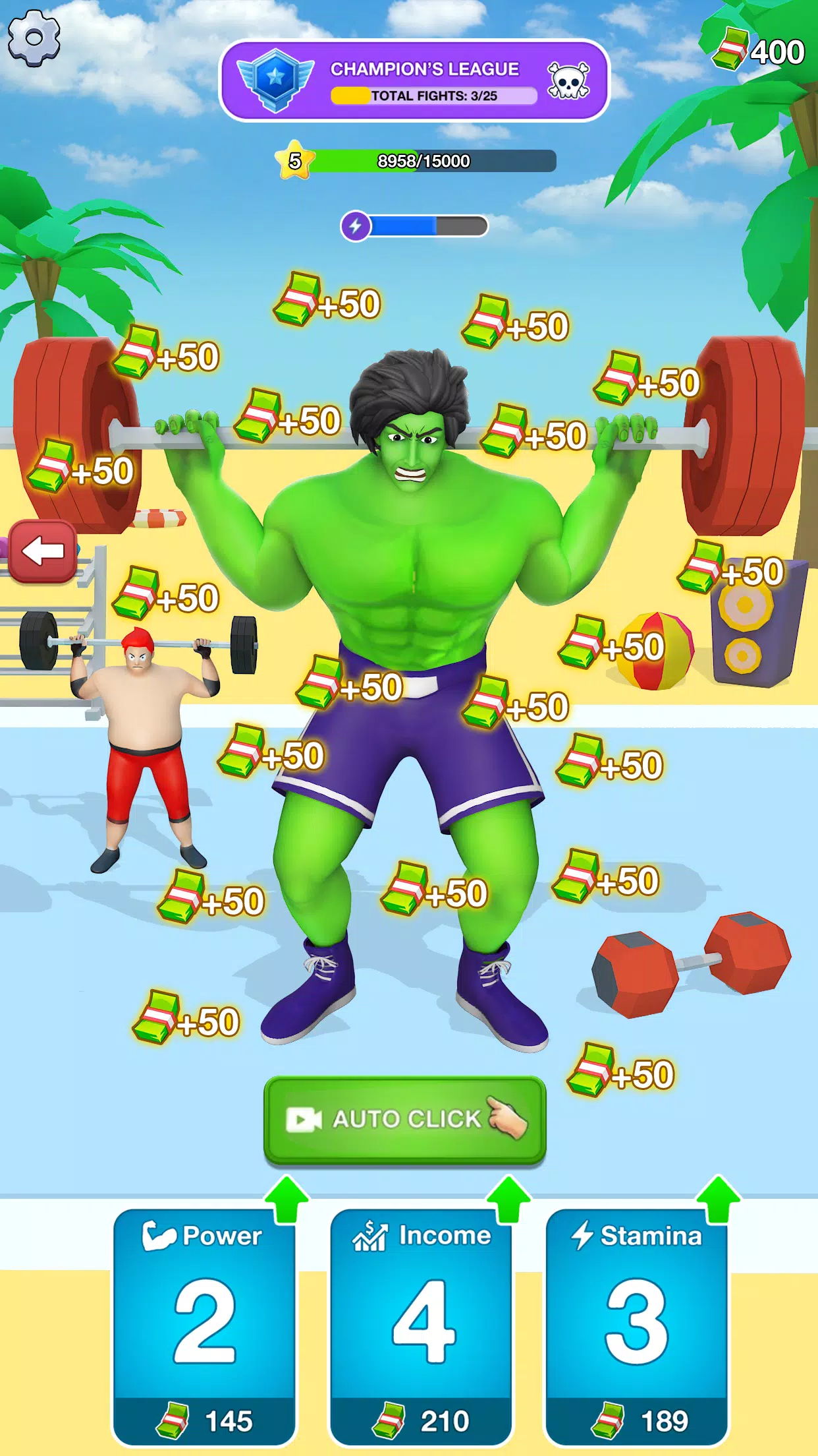 Gym Clicker Hero: Idle Muscles Tangkapan skrin 2