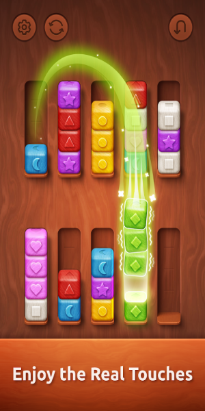 Colorwood Sort Puzzle Game Mod Ekran Görüntüsü 1