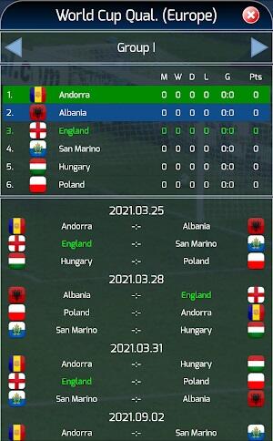 Schermata True Football National Manager 2