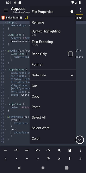 Acode - code editor Mod স্ক্রিনশট 1