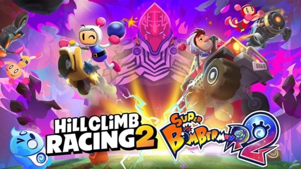 Super Bomberman R 2 está chegando para Hill Climb Racing 2!