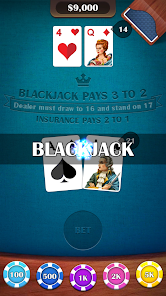 Casino BlackJack 21 Card Game应用截图第2张
