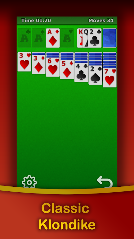 Klondike Solitaire - Free 螢幕截圖 1