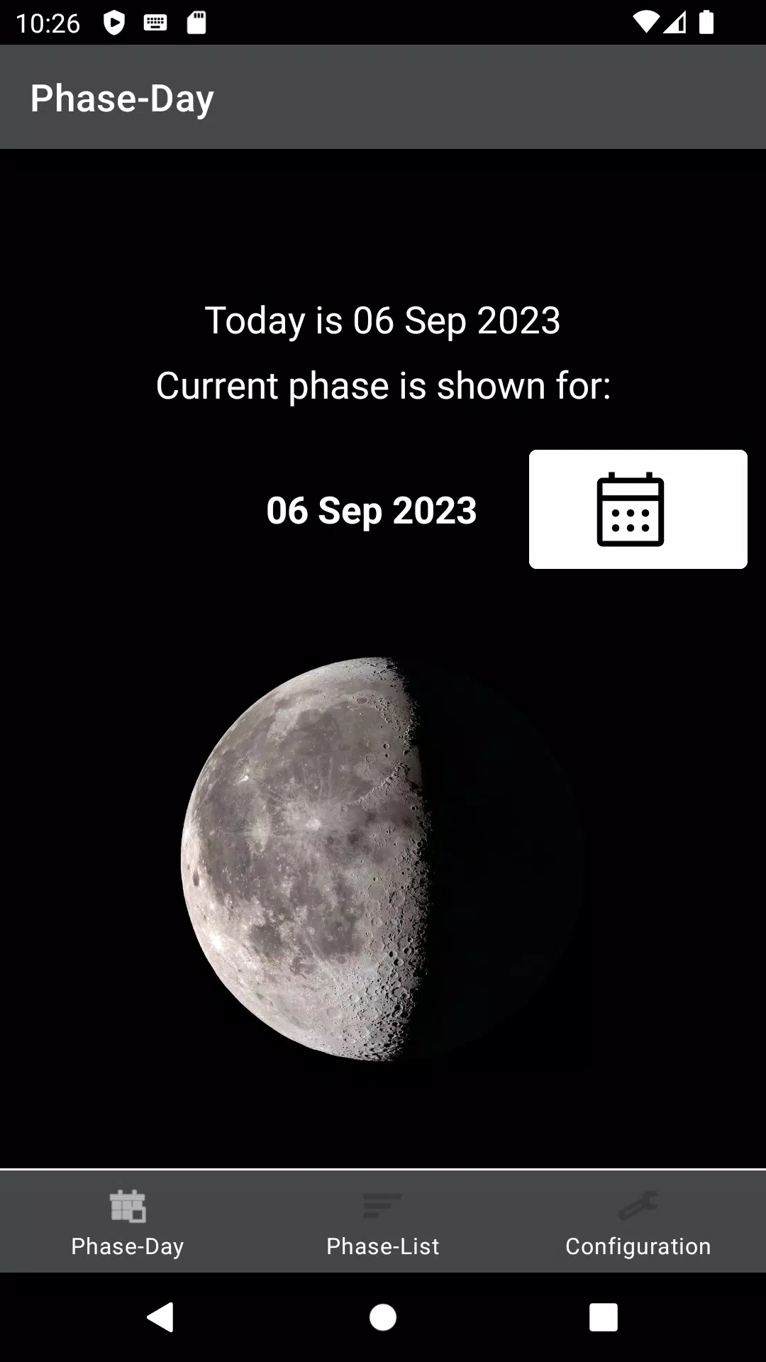 Moon Phases Widget Capture d'écran 0