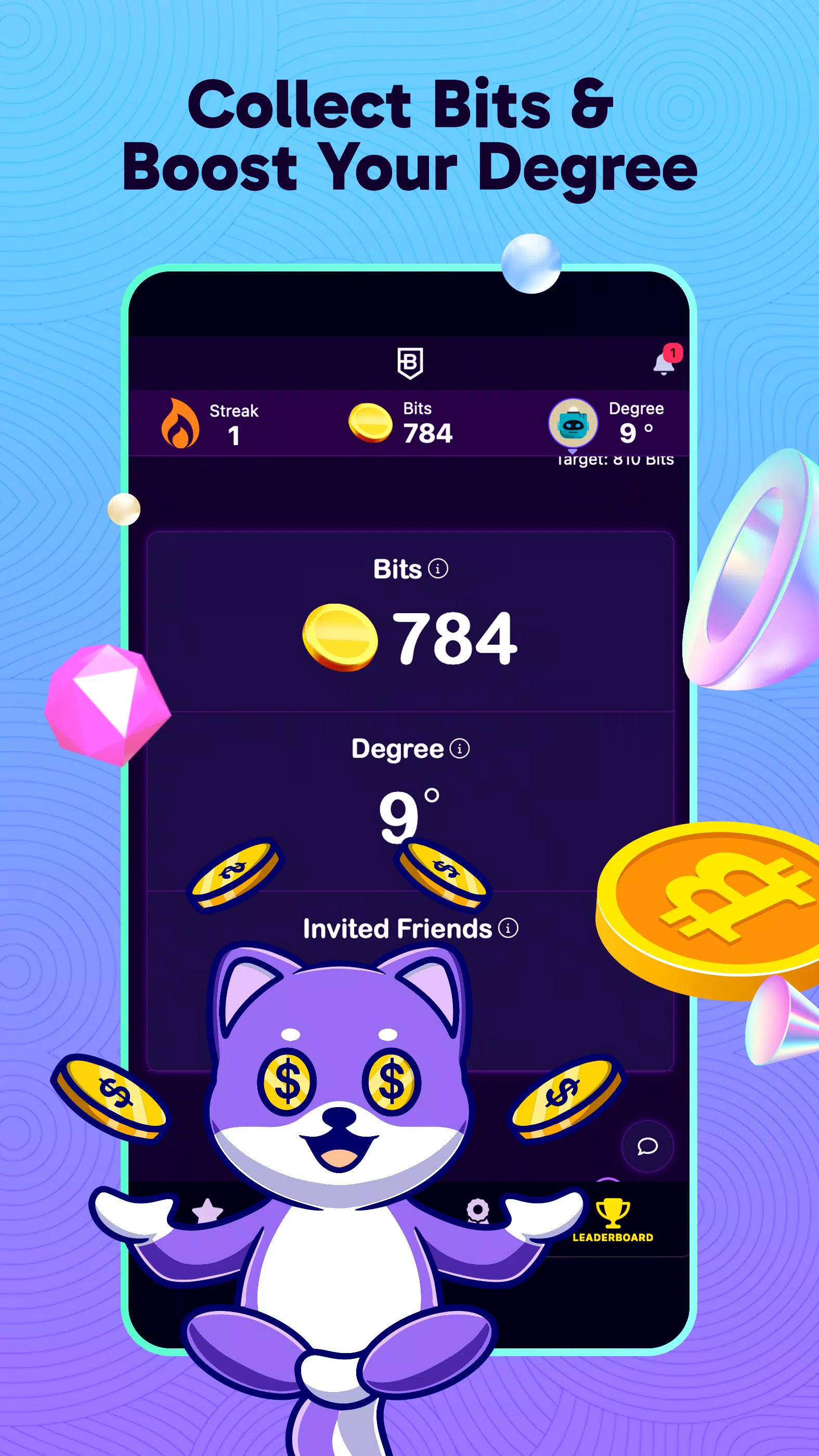 Schermata BitDegree: Play & Earn Crypto 3