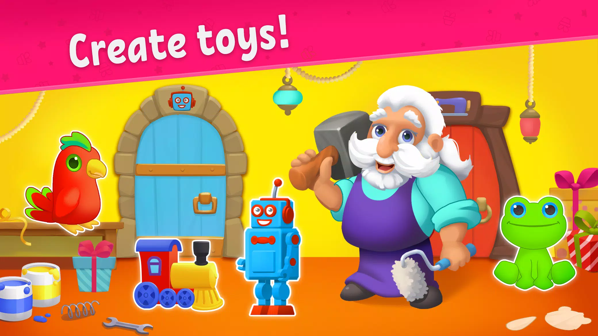 Toy maker, factory: kids games Ảnh chụp màn hình 0