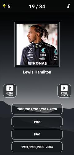 Formula 1:Guess F1 Driver Quiz スクリーンショット 3