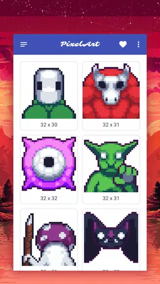 How to draw pixel monsters Ảnh chụp màn hình 2