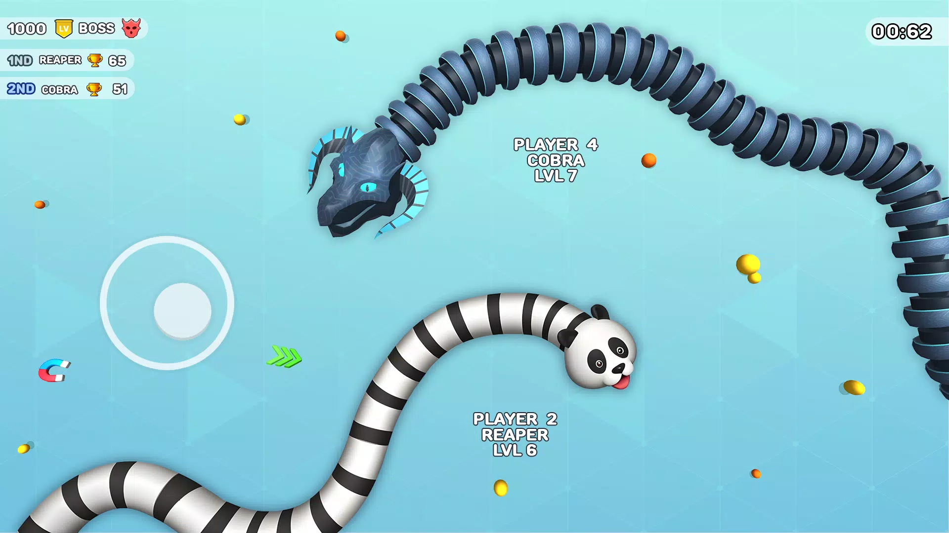 Worms Clash - Snake Games Screenshot 2