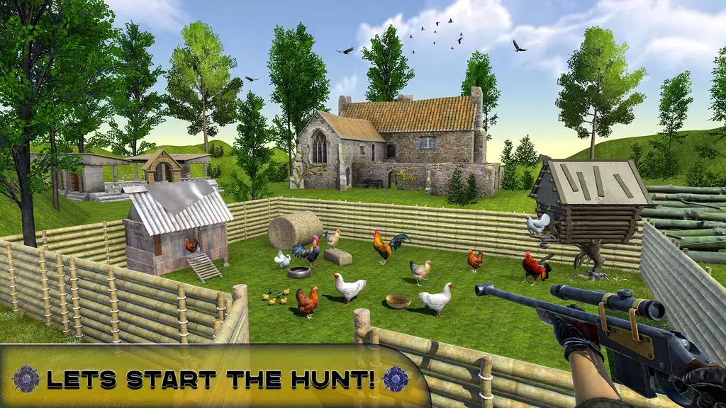 Chicken Hunting Challenge Game Tangkapan skrin 0