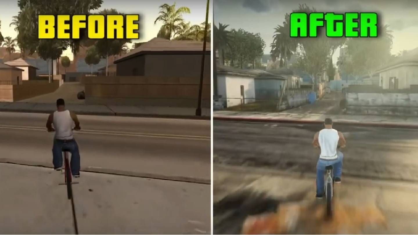 GTA: San Andreas được làm lại với 51 mod: Video có sẵn