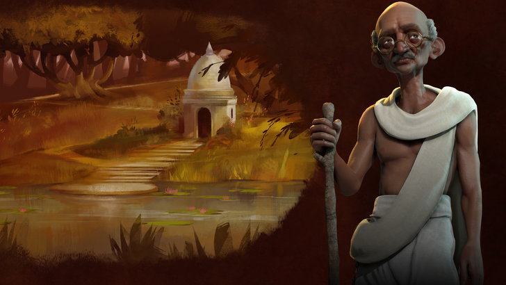 Civ 7 Won't Have Gandhi to Go Nuclear, But Did He Ever?