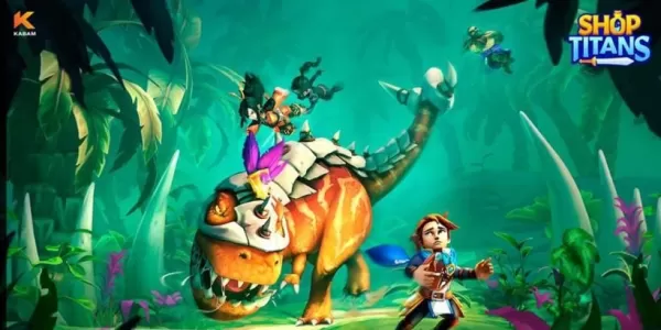 „Kupuj Titans Battles T-Rex w starożytnej aktualizacji Jungle Quest”