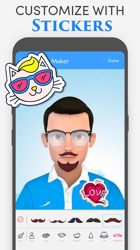 Avatar Maker: Personal Character, Sticker Maker 스크린샷 1