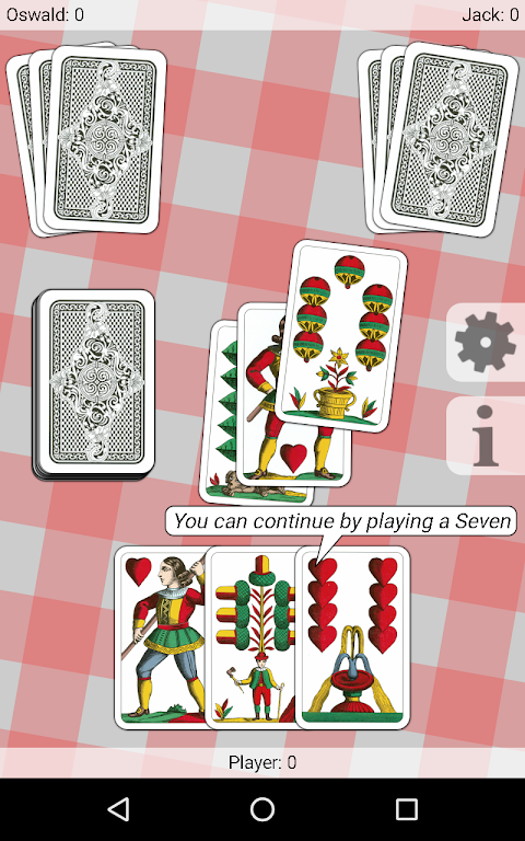Seven - Card Game 스크린샷 1