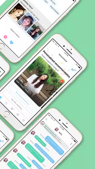 WowU– Face recognition Dating, Meet Singles & Chat 螢幕截圖 1