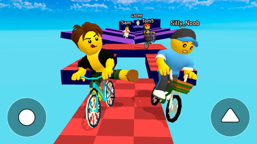 Obby bike: Parkour Adventure Captura de tela 3