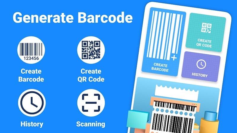 Barcode Generator & Scanner ဖန်သားပြင်ဓာတ်ပုံ 0