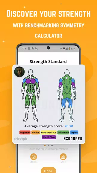 Stronger - Workout Gym Tracker Captura de pantalla 1