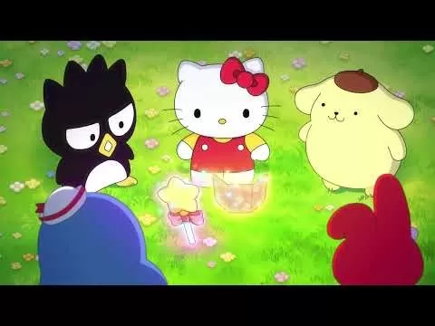 Sanrio characters celebrating friendship