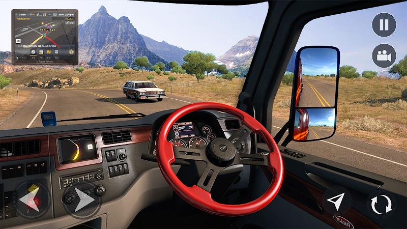 American Truck Driving Games ภาพหน้าจอ 1