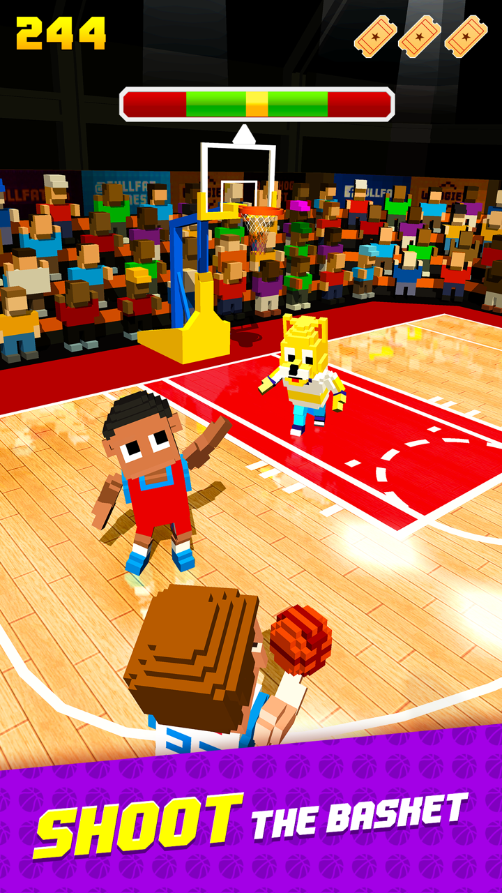 Blocky Basketball FreeStyle スクリーンショット 0