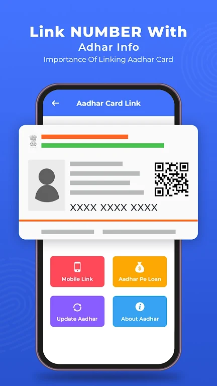 Schermata Link Number With Aadhar Info 0