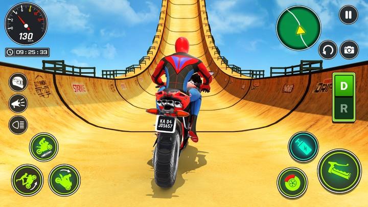 Superhero Bike Stunt Games GT 螢幕截圖 1