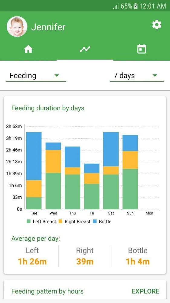 Baby Tracker Mod Capture d'écran 1