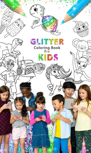 Schermata Glitter Coloring Game for Kids 0
