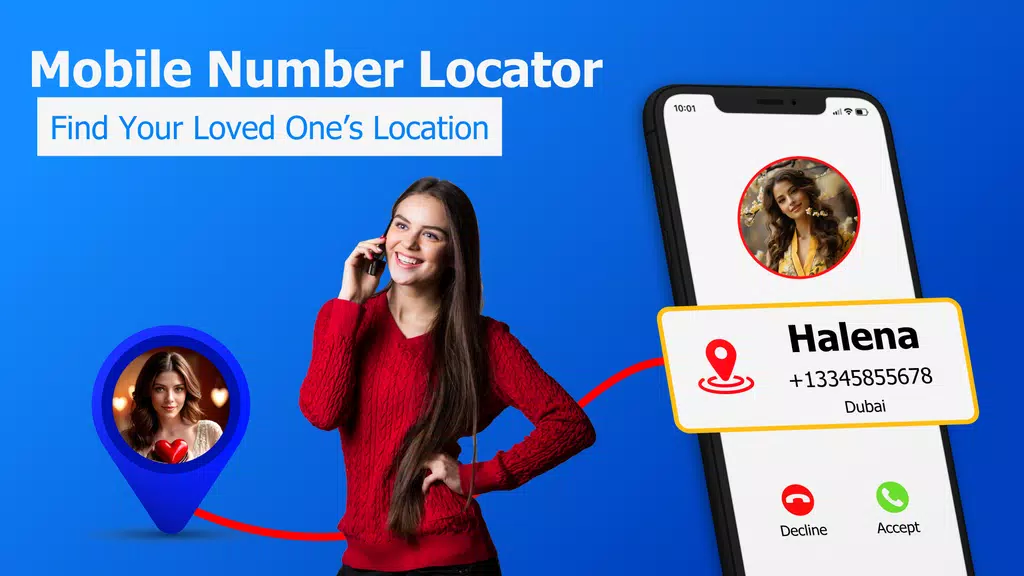 GPS Mobile Number locator App Zrzut ekranu 0