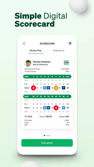 Golf GameBook Captura de pantalla 1