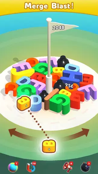 Merge Blocks 3D - 2048 Puzzle Zrzut ekranu 1