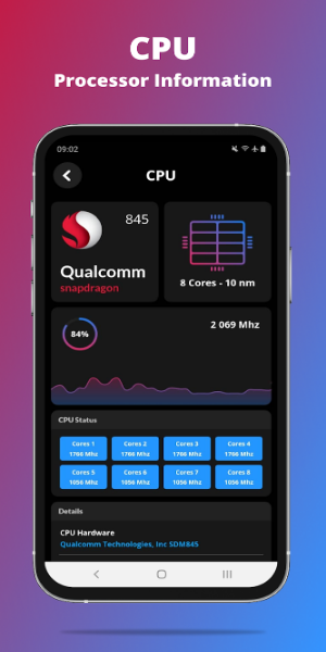 G-CPU:Monitor CPU, RAM, Widget स्क्रीनशॉट 2