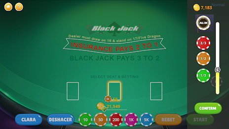 Blackjack - Casino World Tangkapan skrin 1