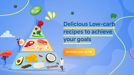 Low carb recipes diet app Captura de pantalla 0