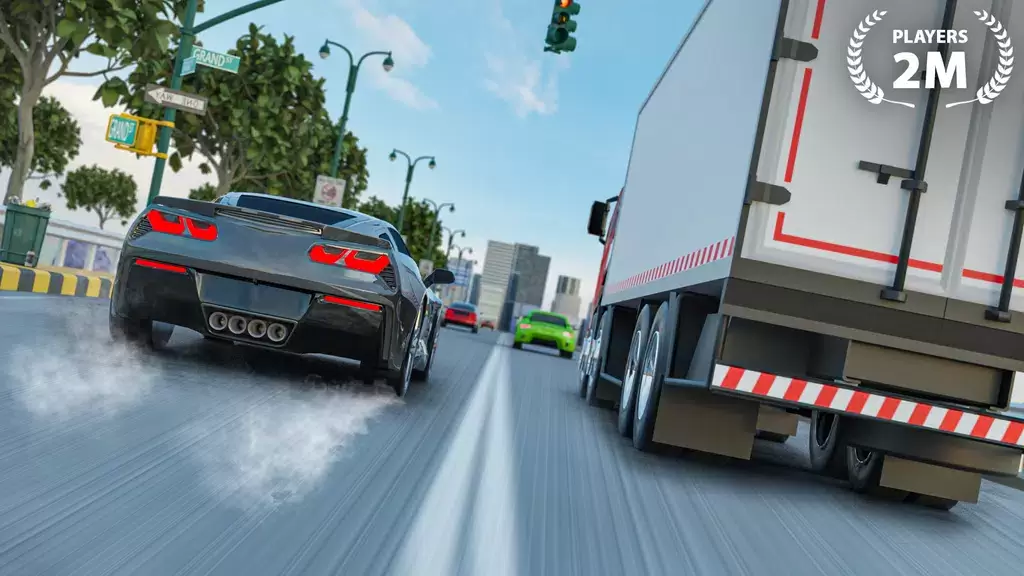 Turbo Traffic Car Racing Game Captura de tela 0