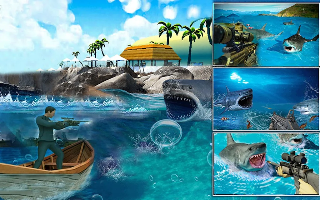 Real Whale Shark Hunting Games Capture d'écran 3