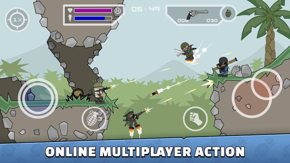 Mini Militia - Doodle Army 2 Mod Screenshot 0