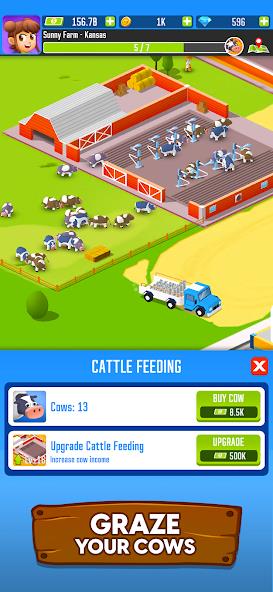 Milk Farm Tycoon Mod 螢幕截圖 1