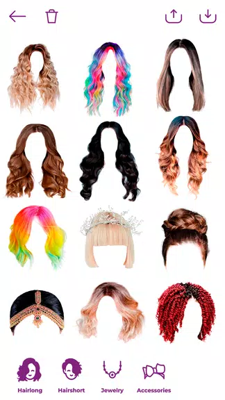 Woman Hairstyle Photo Editor Captura de tela 0