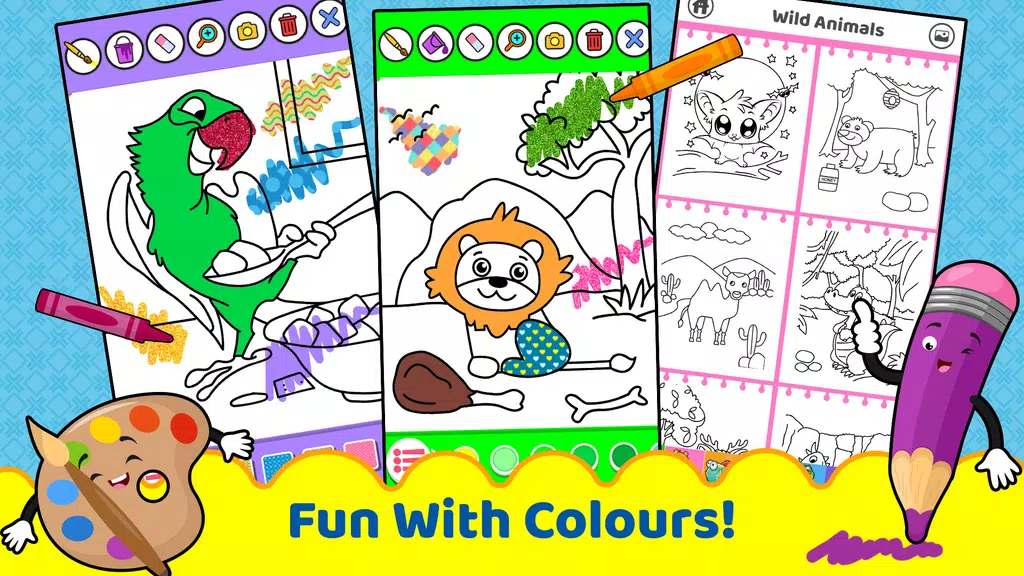 Animals for kids: Color & Draw Ảnh chụp màn hình 1