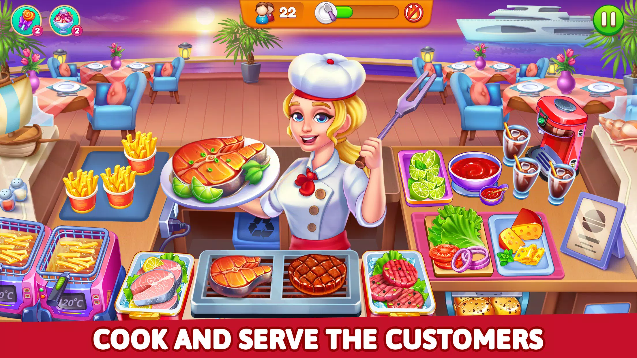 Cooking Restaurant Food Games Ekran Görüntüsü 2