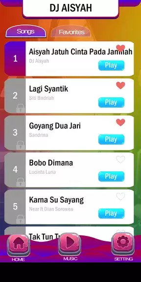 Piano Tiles DJ Aisyah Jamilah 螢幕截圖 2